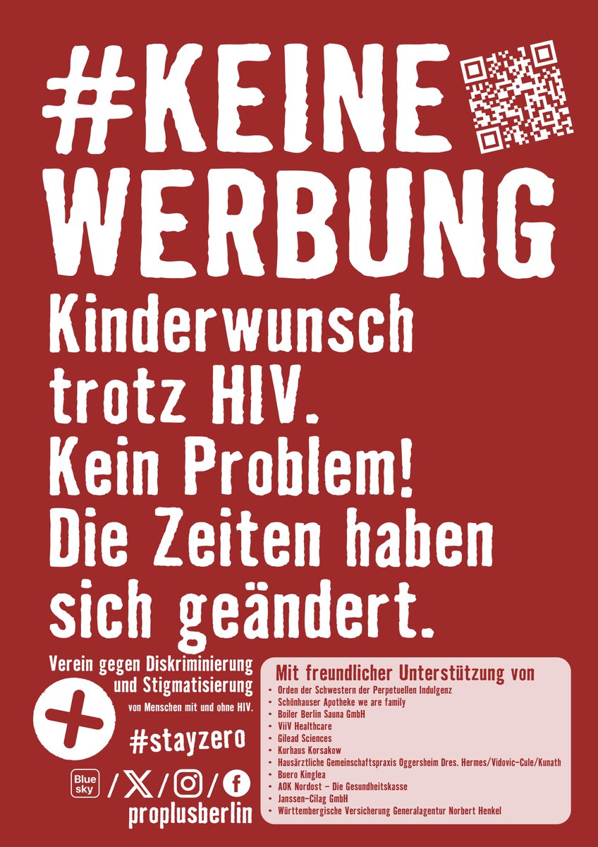 proplusberlin's tweet photo. Es ist #keineWerbung, dass ein normales Leben mit HIV möglich ist. Heute muss man keine Angst mehr vor einer Ansteckung im Alltag haben. Wir bestehen auf ein 100% diskriminierungsfreies Leben mit HIV.
Hier geht’s zu unserer Kampagne zum Welt-AIDS-Tag 2023.https://t.co/RvSzmrVDlZ https://t.co/DPmspwYXkz
