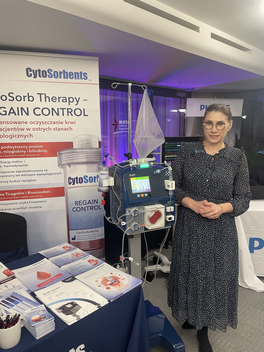 CytoSorbents's tweet photo. Some impressions from the Cardiosurgery Club in Poland 🙌
Maciej Borowicz presented „New techniques in hemoadsorption- A #CytoSorb update"
#TeamCytoSorbents #CytoSorbents #WorkingToSaveLives https://t.co/0T7eQ3oNpS