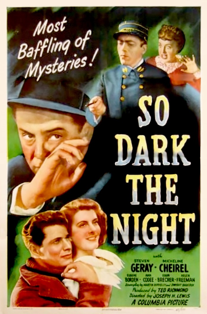 AngusKohm's tweet photo. #SundayNIghtClassic
So Dark the Night (1946) by #JosephHLewis
w/#StevenGeray #MichelineCheirel
After his doctor recommends a lengthy vacation, a French detective settles into a small town inn for a rest. But before long, he is investigating a murder.
#Noir #FilmNoir #Noirvember https://t.co/PmrLNtg9Ld
