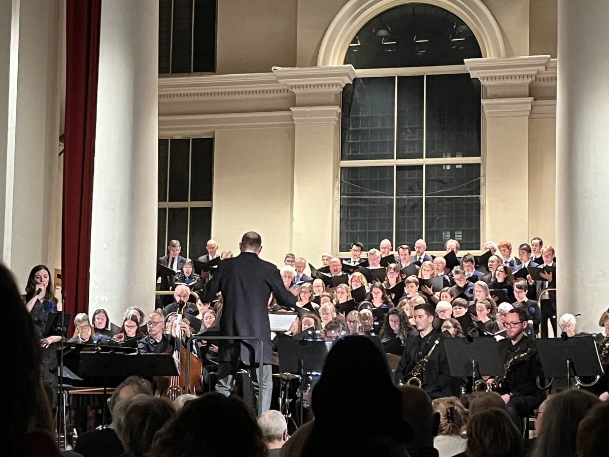 Fabulous concert of <a href="/willtoddmusic/">WILL TODD</a> last night by <a href="/CSChoir/">Civil Service Choir</a> with the Tom Green Jazz Orchestra and amazing soprano Francesca Confortini. So much energy in Mass in Blue that I thought @StJohnsSmithSq would lift off. Huge congratulations to all, and thanks to <a href="/LondonJazzFest/">EFG London Jazz Festival</a>!