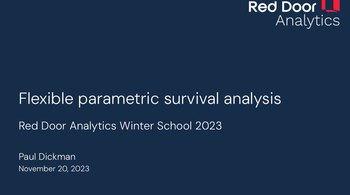 Excited to be teaching today at the @RDAnalyticsAB winter school in Stockholm.