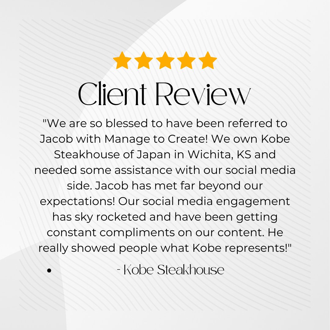 Thank you Kobe Steakhouse for this amazing review! We are excited to see your continued growth.