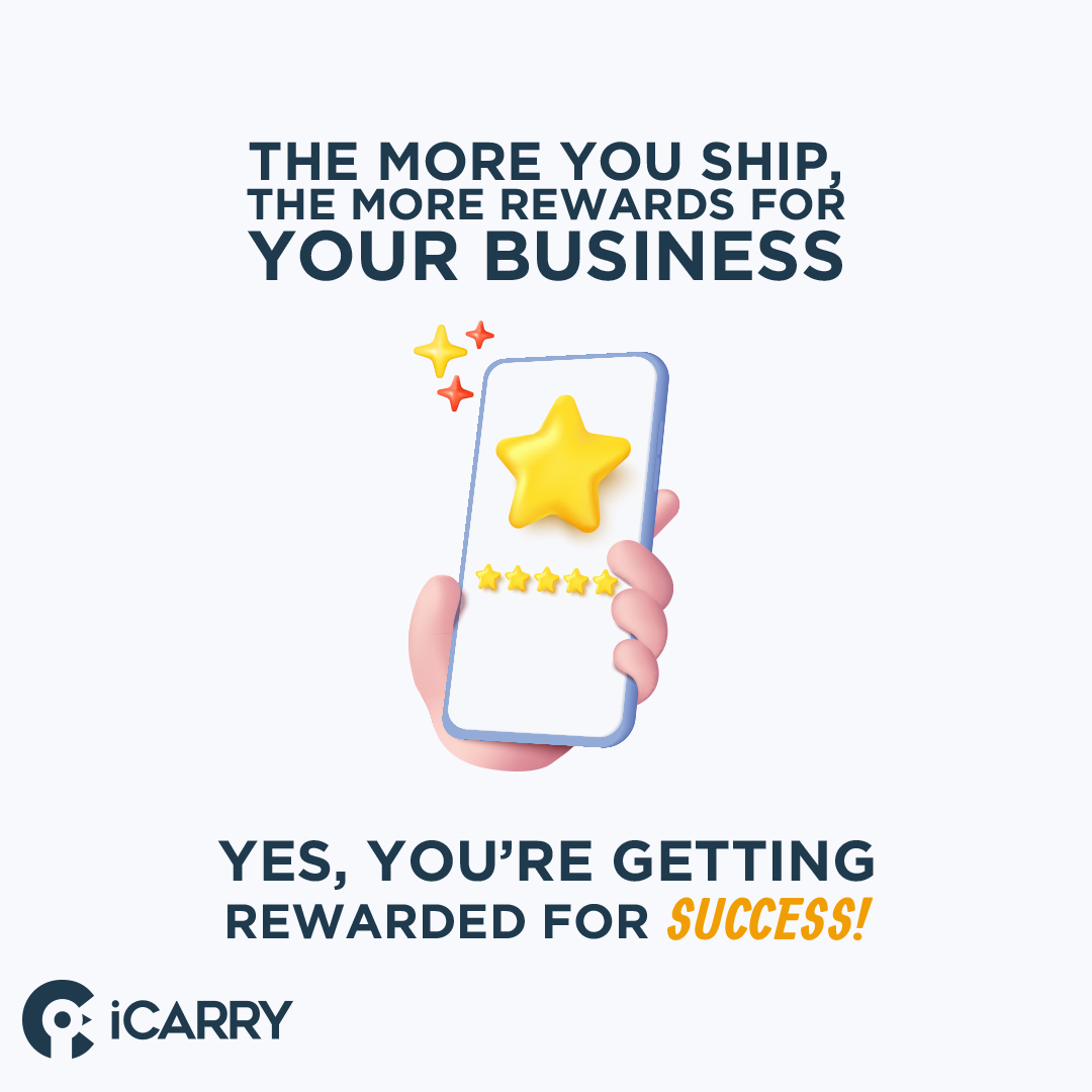 icarryglobal's tweet photo. We make every shipment count ✨ The more you ship with iCARRY's carrier partners, the more rewards for your business! Yes, it’s that simple. https://t.co/OMN6Io5mDX