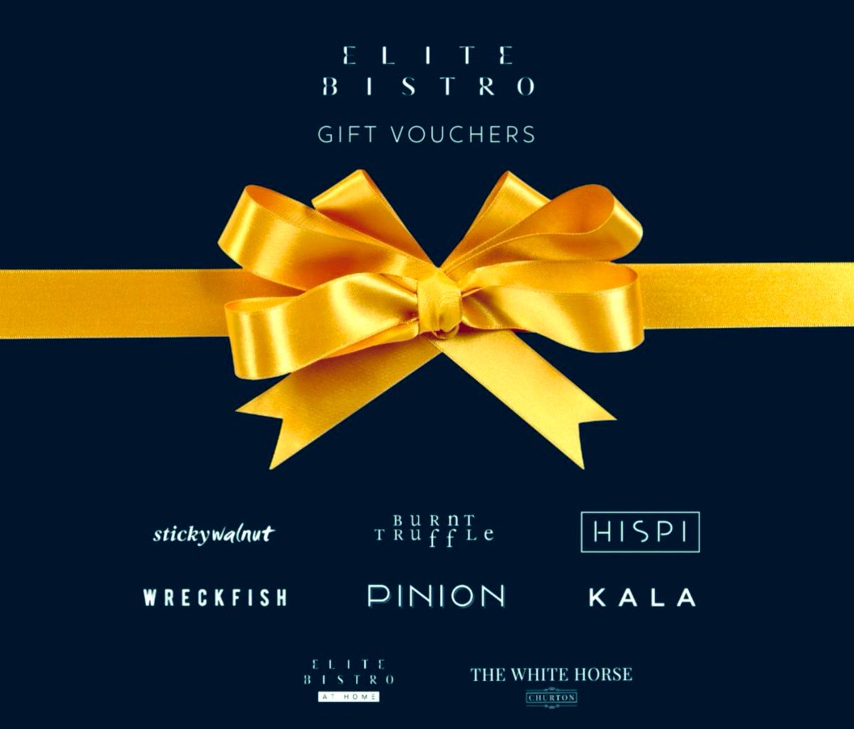 GaryUsher_'s tweet photo. Good morning!
Please don’t worry about choosing Christmas presents this year!
An Elite Bistro gift voucher gives your loved one 7 places to choose from!
Wether they want to go to @hispibistro or @TheWhiteHorsePu every occasion is covered ❤️🎄

https://t.co/eyCMzdeqpU https://t.co/LPuMdC2Co5