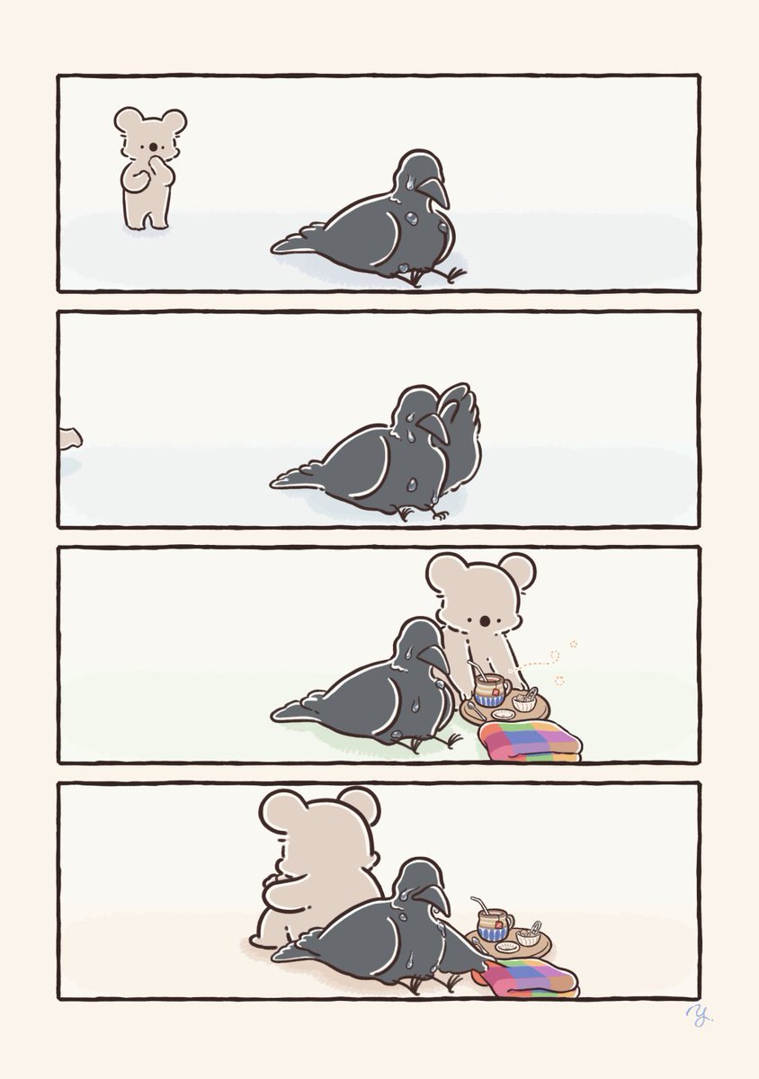 【再掲】寄り添うコアラ