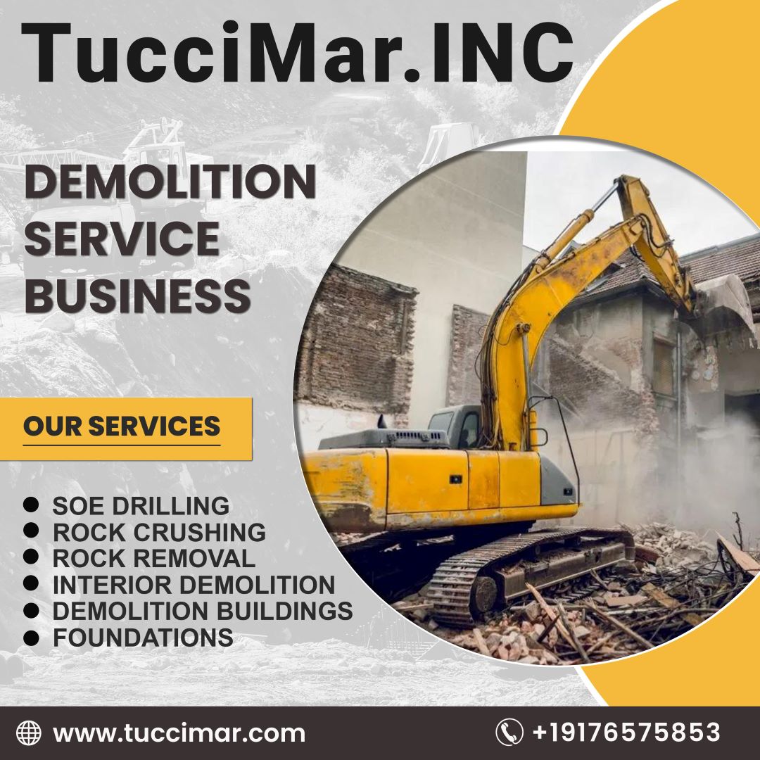 tuccimarinc's tweet image. Demolition with Precision: Tuccimar at Your Service!
When it comes to tearing down barriers, we&apos;re the experts you can trust.

Visit our website at tuccimar.com

#TuccimarDemolition #DemolitionExperts #PrecisionDemolition #SafetyFirst #NewBeginnings #TrustedServices