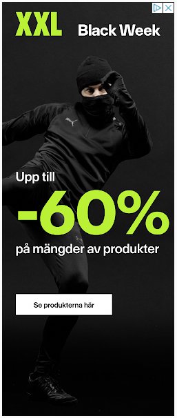 marulkh's tweet photo. @ToreK vad tycker du om #XXL och deras banner inför black week? Ser det inte ut som en fotbollshuligan/kriminell som utför pågående misshandel? #huligan #fotboll #designfail https://t.co/YFHVAzDvvb