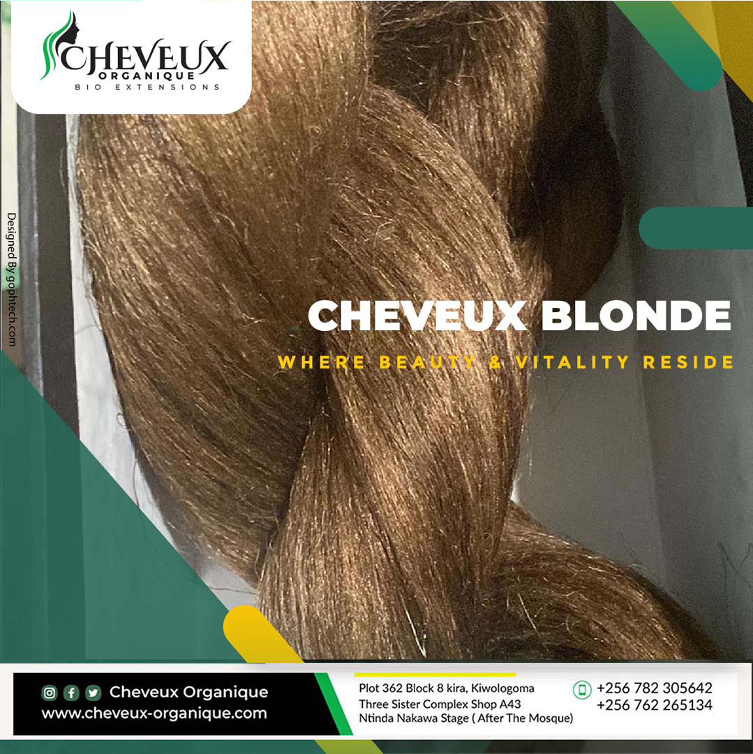 CheveuxLimited's tweet photo. CHEVEUX BLONDE
The mechanical properties of banana fibers have superior resistance and flexibility to those of natural human hair. For more information and details: +256 762 265134 +256 762 265134 Address: Three sister's Complex Shop A43 Ntinda Nakawa Stage
 (After the Mosque) https://t.co/bWlRoY8bX5