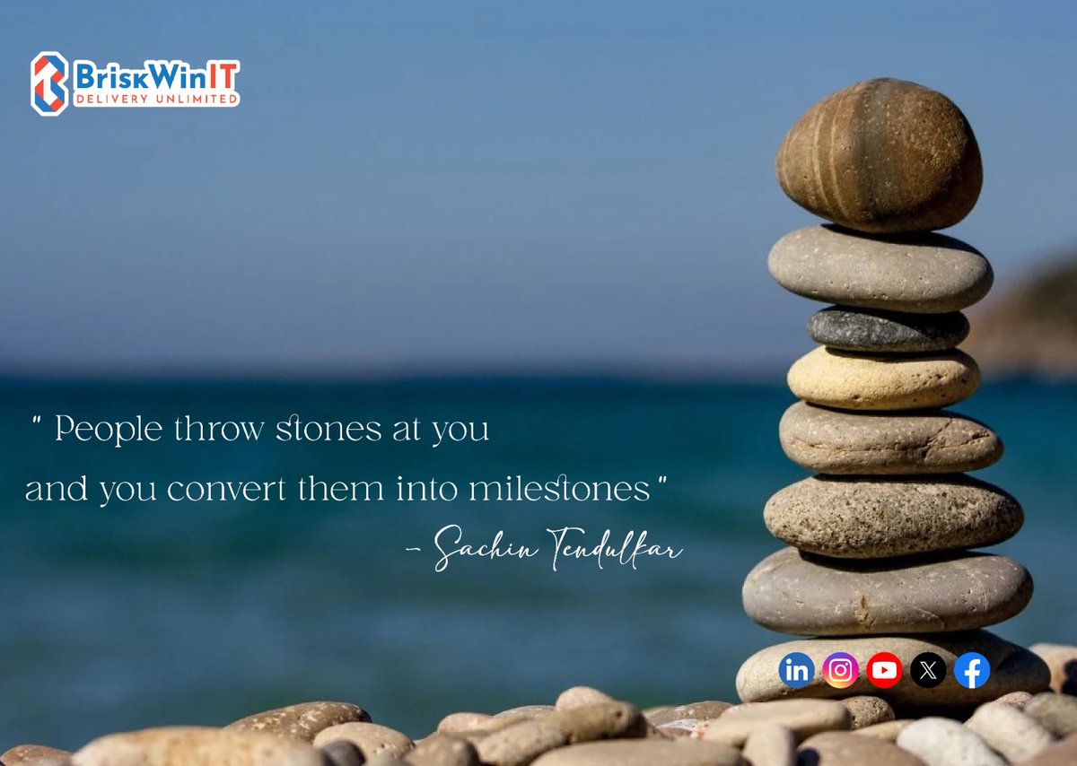 BriskWinITS's tweet photo. Turning adversity into achievement. Embrace the stones thrown your way, for they are the building blocks of your success. #RiseAbove #MilestoneMoments #StrengthInAdversity #ConquerChallenges #TransformingStones #StayResilient #mondaymotivation #bwitmotivation #kickstartweek https://t.co/TiXnTFPtCJ