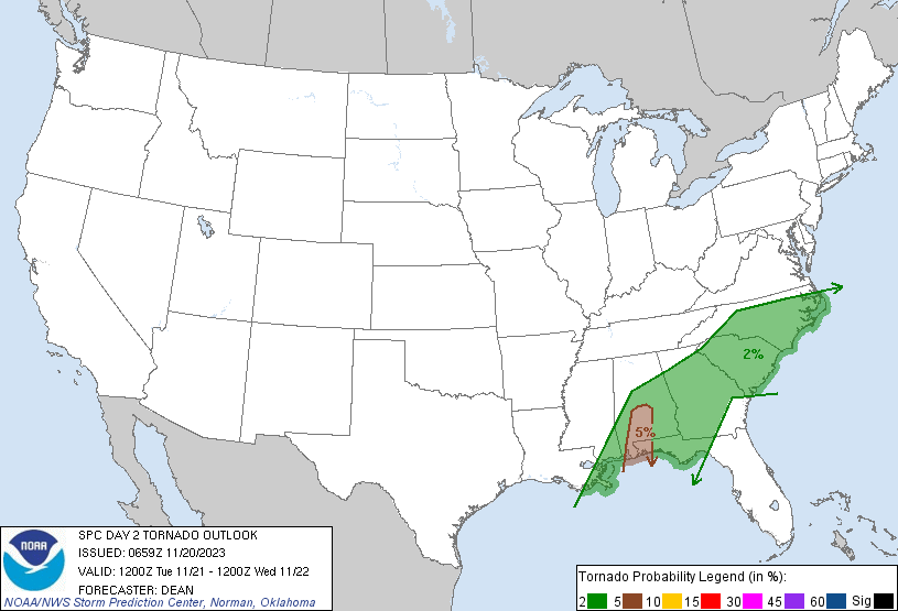 LimWeather's tweet photo. D2 #SPC Convective Outlook
#SlightRisk of #SevereWX in SW #Alabama and W #Florida Panhandle of NW FL of SE #DixieAlley esp #Mobile, #Montgomery, #Prattville, #Mobile, #Selma, #Pensacola, #FerryPass, #BrentFL cities due to a 5% #Wind/#tornado/<5% #Hail risk
#Wxtwitter #FLwx #ALwx https://t.co/UzD9qbjG8V