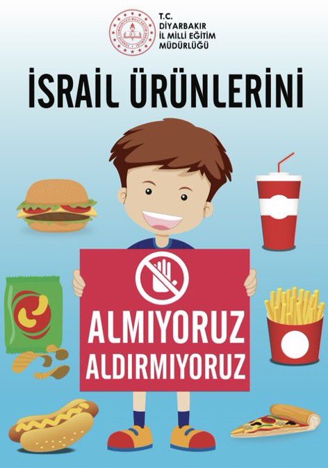 kayapinarmem's tweet photo. BOYKOT VAR ❗️ 
📢 İsrail ürünlerini ALMIYORUZ, ALDIRMIYORUZ ! https://t.co/6orB4IHxAm
