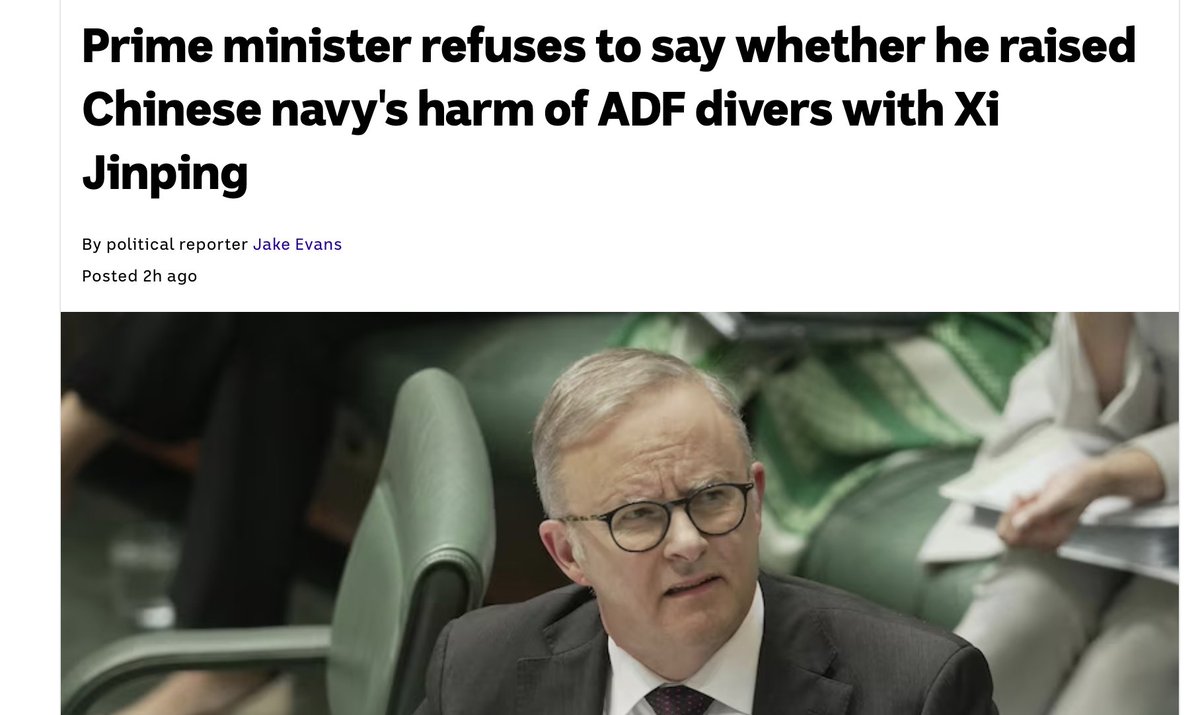 More shit reporting at @ABCNews. Albanese is apparently “under fire”, because Sussan Ley said so. What Albanese did say is the issue has gone through the normal diplomatic channels. This is how the public broadcaster frames news for conservative interests, against Labor. #AUSPOL