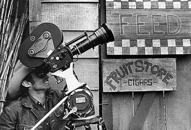Dennis Hopper during the filming of 'The Last Movie' (1971).