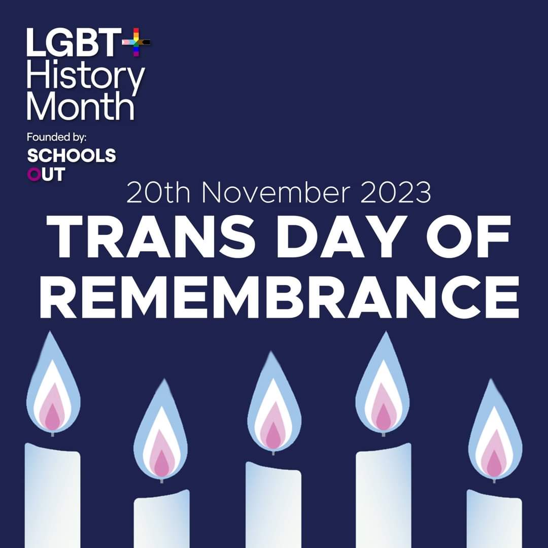 Transgender Day of Remembrance (TDOR) is an annual observance on November 20 that honors the memory of the transgender people whose lives were lost in acts of anti-transgender violence.

320 lives lost in the past year
forbes.com/sites/jamiewar…
#TDOR
#LGBTQIA 
#educateOUTprejudice