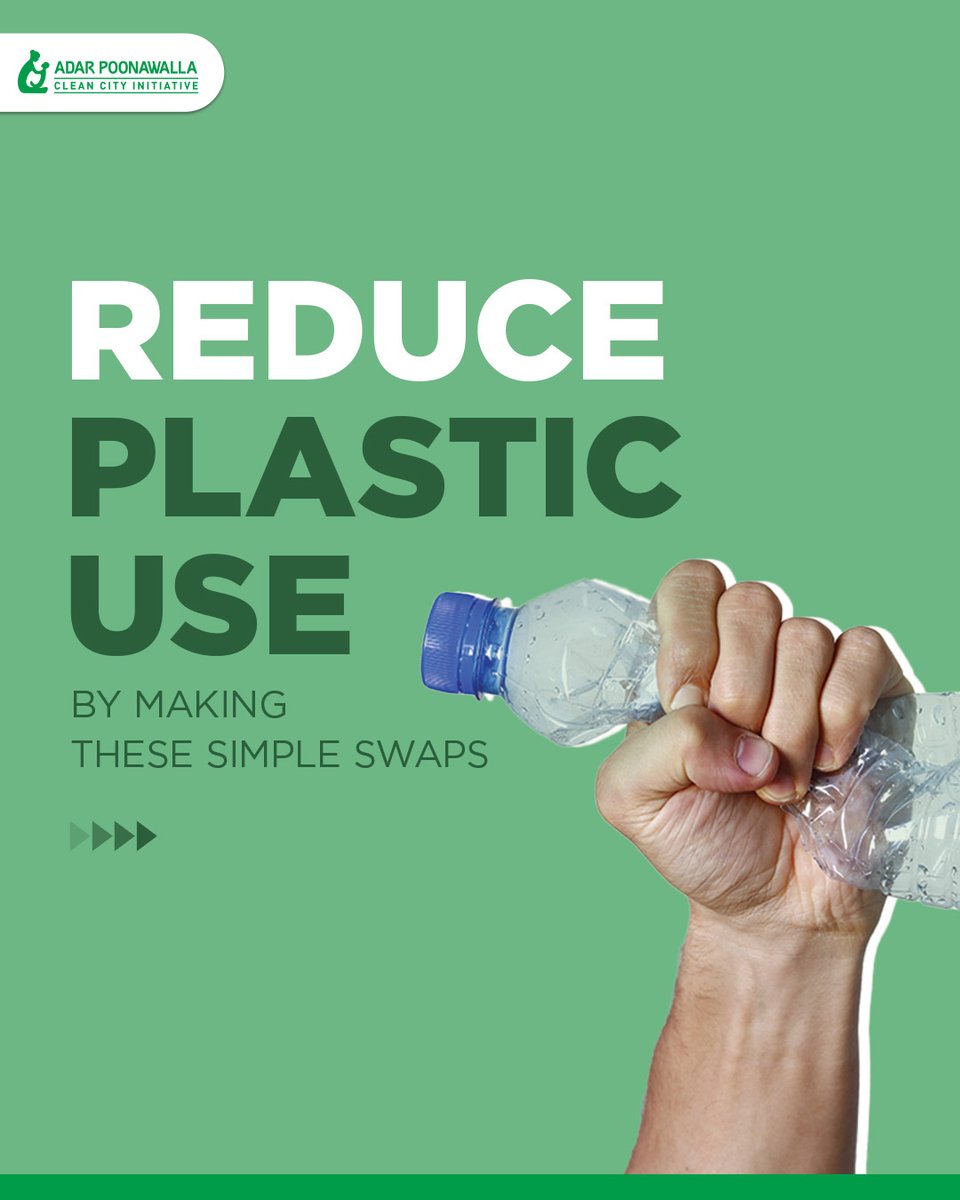 CleanCityPune's tweet photo. Let's turn the tide on plastic pollution by cutting back on single-use plastics. Swap out, reusables in, and watch our world transform one eco-friendly choice at a time 🥸
#wastetips #wastemanagement #waste #littering #reducereuse #recycling #pune #punekar #wastedisposal https://t.co/OWtQsUoRIF