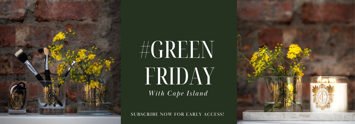 Join us in making #BlackFriday a sustainable affair! ​
​Subscribe now for a VIP experience - 48-hour early access to our eco-friendly home fragrance sale. capeisland.co.za/pages/blackfri…