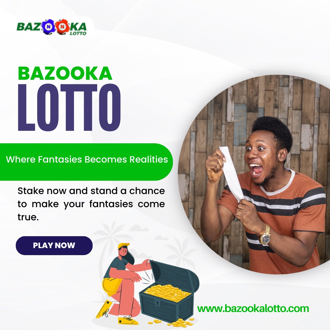 BazookaLotto_'s tweet photo. Your fantasies can become realities with just one game. 

Visit https://t.co/nsnQvXKNT0 to register using 71465121029 as your referral code.

Happy Gaming!!

___________________________________________
 #playandwin #billionaire #lucky #jackpot #hammer #everyoneisawinner https://t.co/wspXwtvoy0