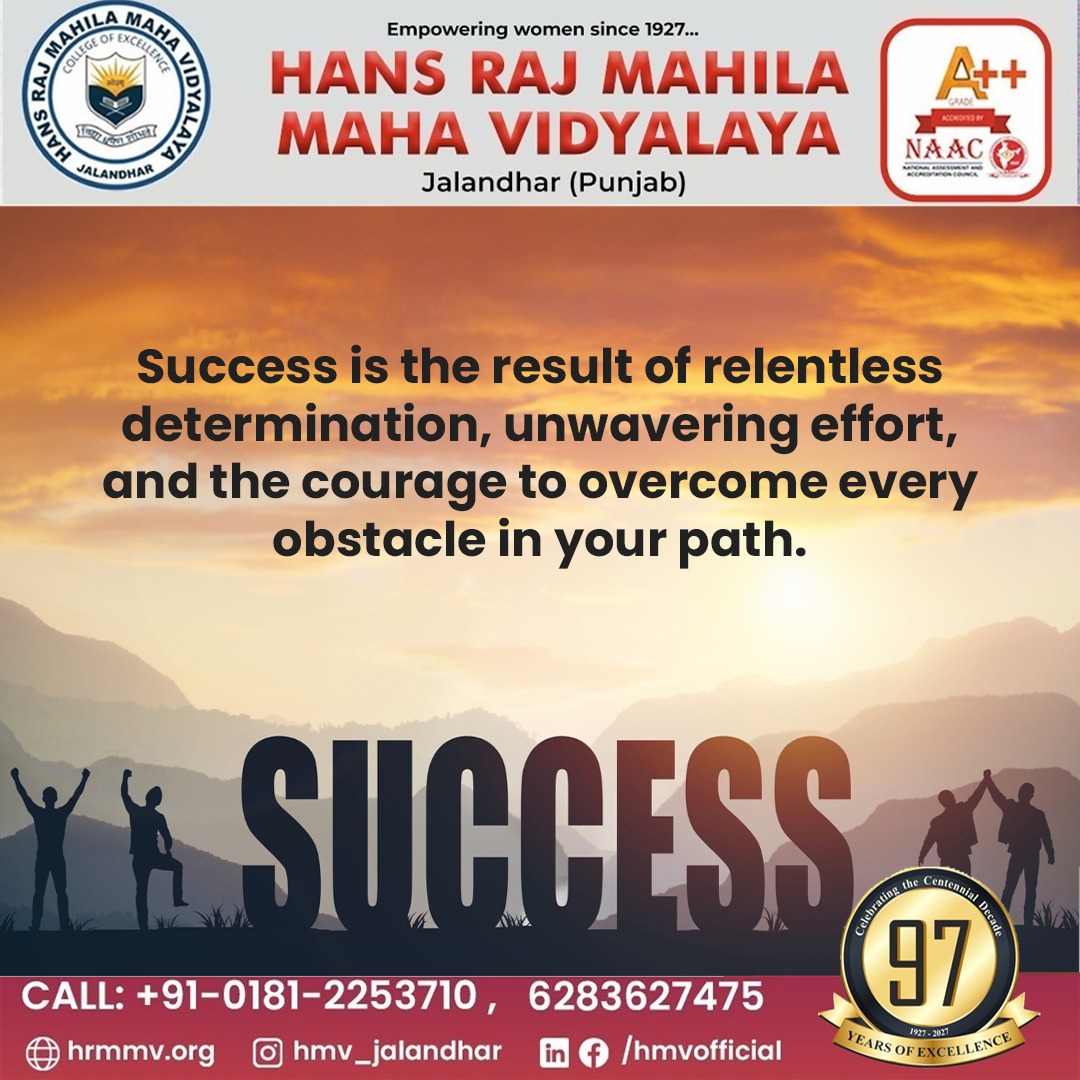 HmvCollege's tweet photo. Triumph emerges from the crucible of tenacity, where unyielding determination meets unwavering effort, forging a path to success through the courage to conquer every obstacle in your way.
.
.
.
#hmv #hardwork #success #successfullife #dilligent #selfbelief #failure https://t.co/fbE3DdUca1