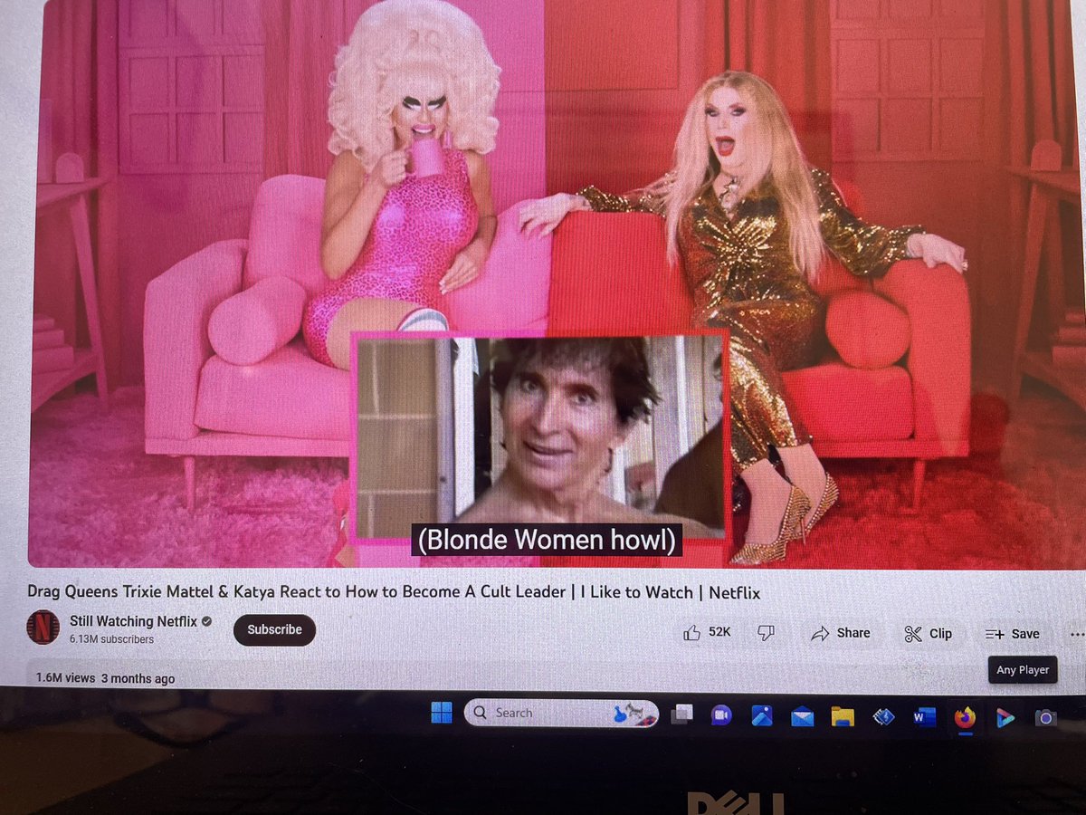 “Blonde women howl” cc on YouTube @trixiemotel @katya_zamo #trixiemartel