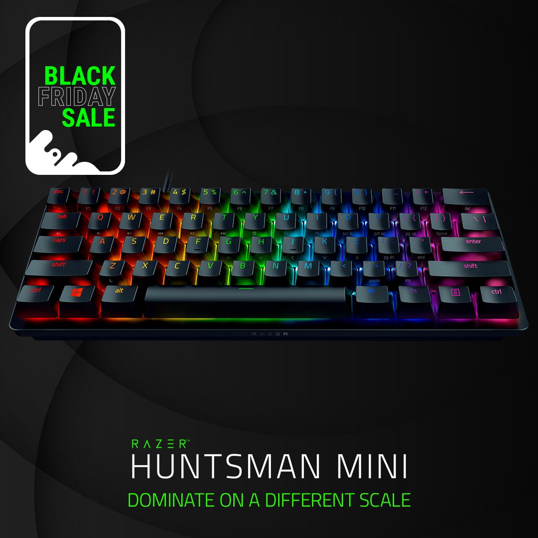 Evetech's tweet photo. Razer Huntsman Mini Keyboard, the compact keyboard that delivers unparalleled performance.

https://t.co/7CAELB8A3C

#evetech #Razer #RazerHuntsmanMini #gamingkeyboard #mechanicalkeyboard
#RGBkeyboard #gaming #pcgaming #gamingsetup #gamers https://t.co/K1cg2NWWT3