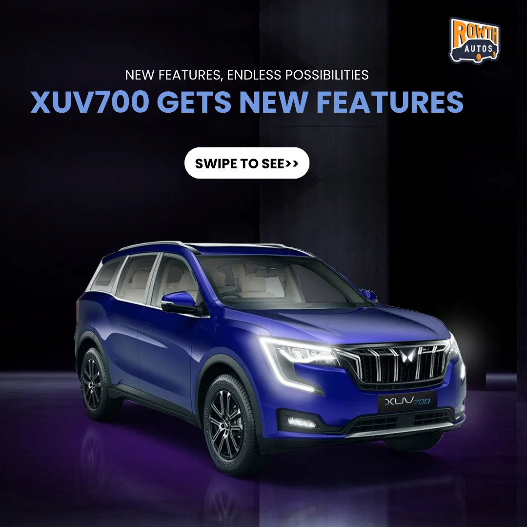 rowthautos1's tweet photo. he Mahindra XUV700 is currently offered in two seating layouts – five and seven-seat. 
To get your dream car at best bargain price go to the link in bio https://t.co/dzemq55Bff
#Mahindra #MahindraXUV700 #Mahindracars  #suvlovers #offroad #4x4 #offroad4x4 #Rowthautos https://t.co/4SPck9HB2T
