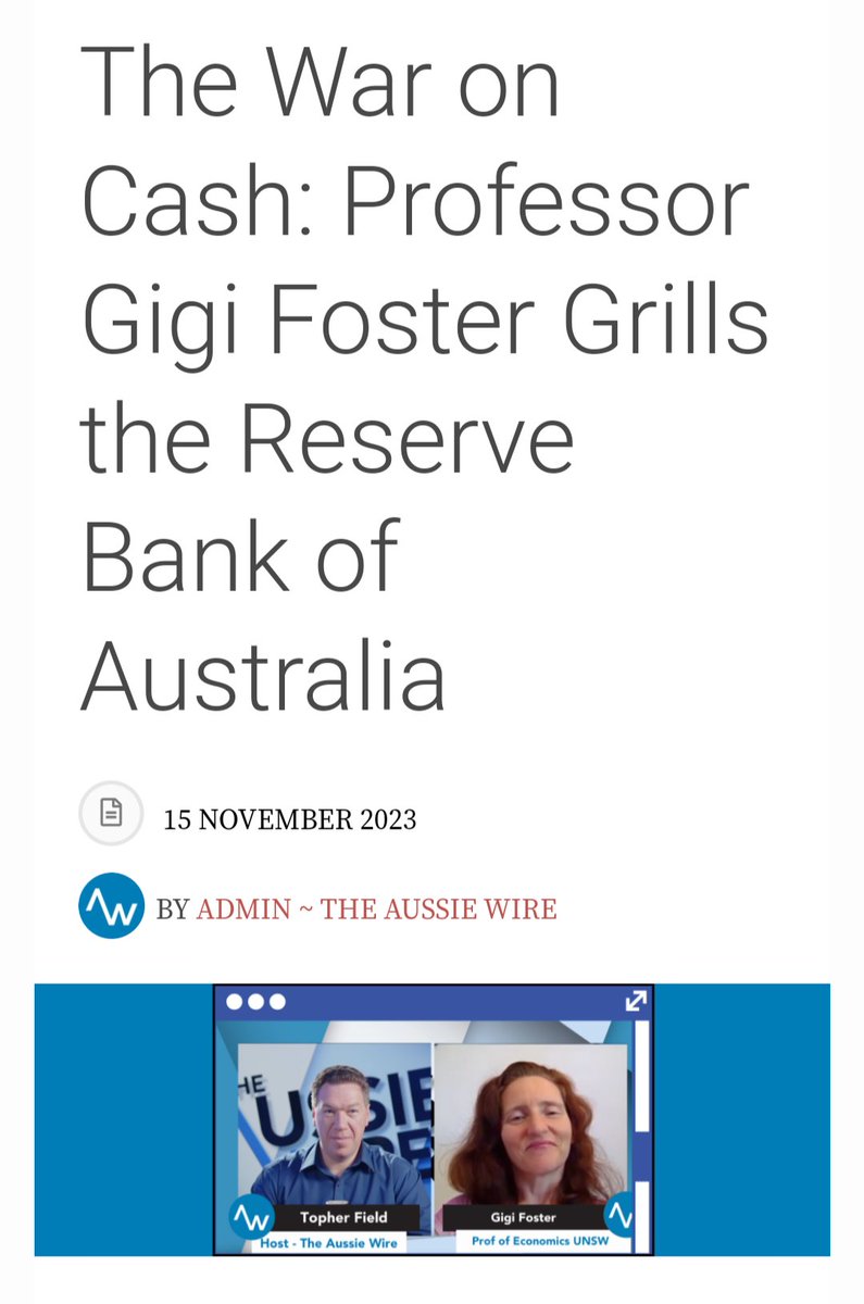au_epic's tweet photo. 🚨ATTN All Aussies,

Are you concerned about a #cashless society?

A MUST read 👇 by @TopherField &amp; Prof. Foster @UNSWEcon on @theaussiewire 
https://t.co/enfR0pNmTn

Highlighted is the RBA's reply regarding going cashless.

It's up to "We The People" to keep #cash alive. https://t.co/lpXP2iPWOx