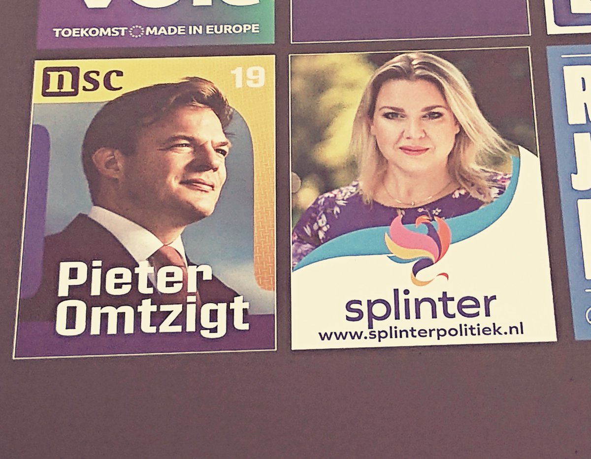 Stemadvies: als je niet op de een stemt, stem dan op de ander. Of andersom. Twee partijen die níet bang zijn om achteruit te kijken.