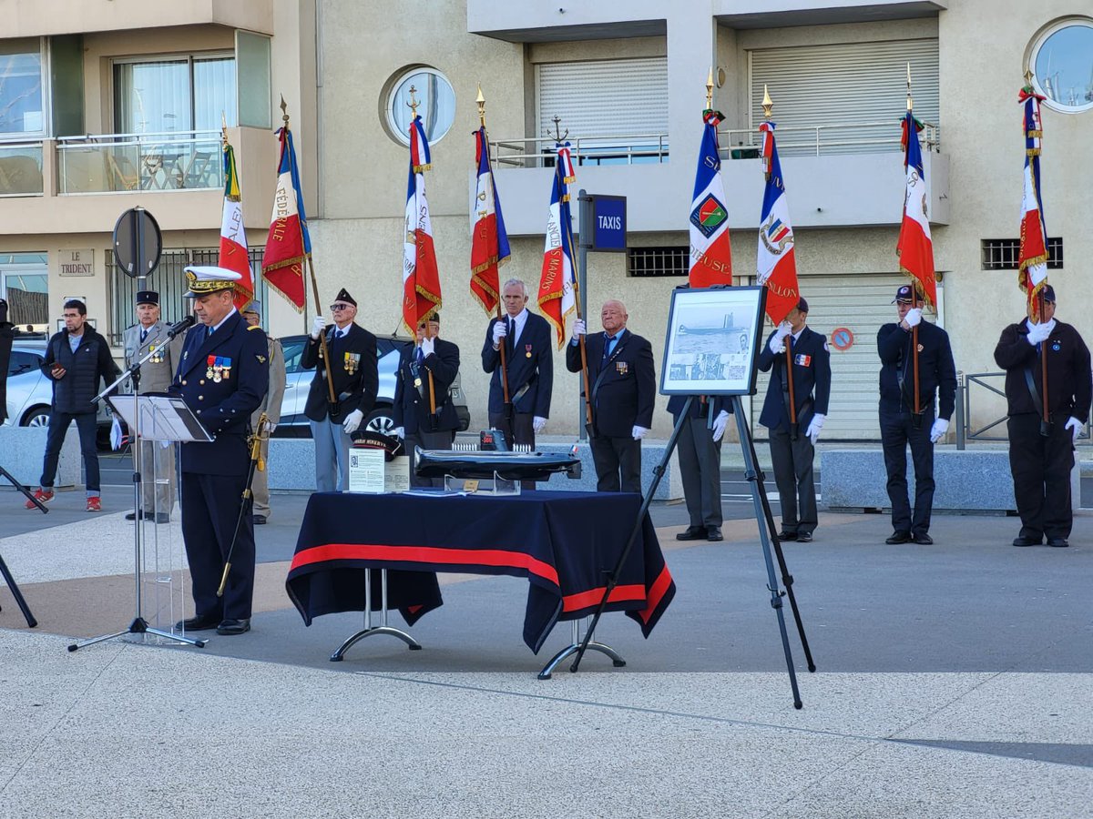 ComarMarseille's tweet photo. 🎉 Cérémonie exceptionnelle à Canet en Roussillon! 🇫🇷La PMM QM Fort de Perpignan a reçu son fanion, présidée par le VA Lionel Mathieu, en présence de l'équipage du BBPD Acheron. Une journée sous le signe de l'engagement et de la fierté maritime! ⚓️👏@Cecmed_Off @MarineNationale https://t.co/YS1VAxE7Pv