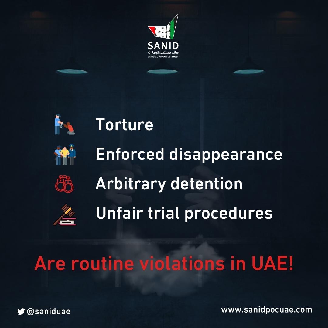 Over the past six years, UN human rights experts have documented how the #UAE has held #AhmedMansoor in solitary confinement without a bed or mattress in his cell. These measures violate the prohibition against torture and other cruel treatment.