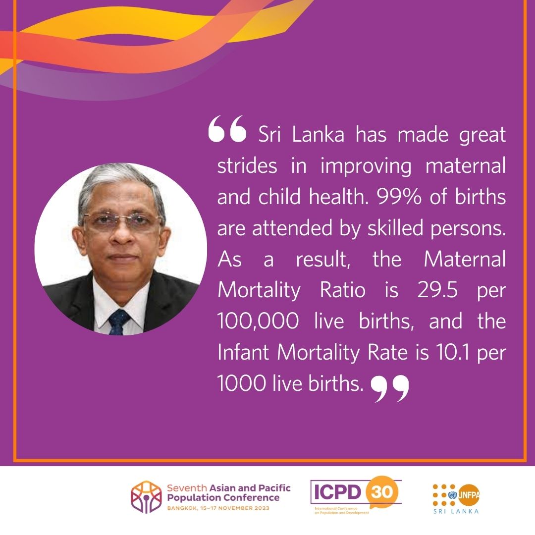 UNFPASriLanka's tweet image. Discussions on the important lessons in maternal health from Sri Lanka took place during a side event at #APPC7. 

@UNFPASriLanka had the opportunity to exchange knowledge, gain insights, and engage in constructive dialogue regarding key thematic concerns in the region.