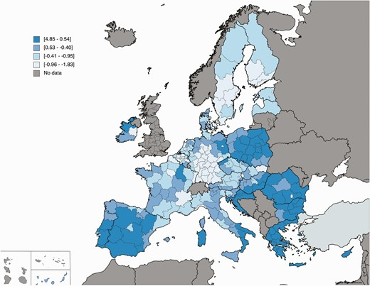 Introducing the Regional Green Transition Vulnerability Index, which measures how the benefits and costs of the #GreenTransition are distributed.
The direct and indirect impacts of the #Green Transition in the #EU vary significantly from region to region.
doi.org/10.1093/cjres/…