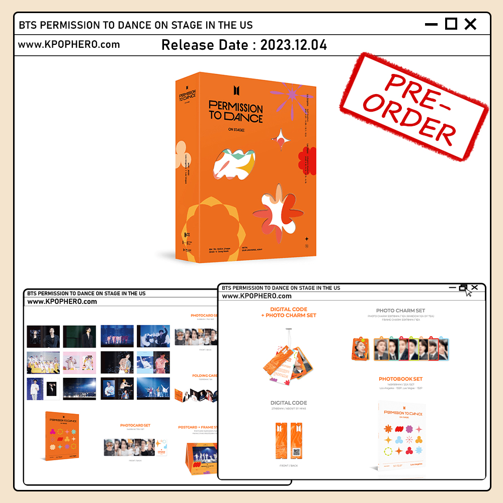 Baro7_Official's tweet photo. 📣PRE-ORDER📣

BTS
[BTS PERMISSION TO DANCE ON STAGE IN THE US]

Release Date : December 04.2023

👇Available Online👇
https://t.co/1xLHIMKeu6

#BTS #ARMY #PERMISSIONTODANCE #OnStage #InTheUS https://t.co/sg0u2wvlK1