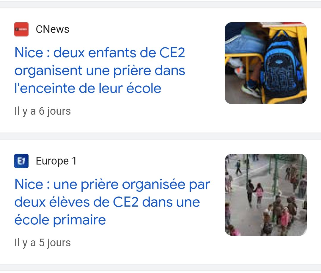 Brevesdepresse's tweet photo. ⚡🇨🇵INFO - Lundi dernier, le maire de Nice Christian #Estrosi a dénoncé "des prières musulmanes effectuées par des élèves de CE2". Finalement, les enfants ne sont pas musulmans. Ces 3 garçons de 8 ans n'ont pas prié mais s'amusaient à appeler un fantôme au moment où une bâche blanche était coincée dans un arbre. "La Ville s'est emballée", résume le quotidien Nice Matin à propos de cette non-affaire...