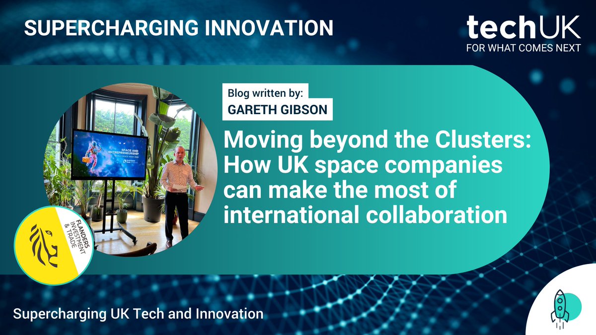 techUK's tweet photo. ๐ค How can the UK's #space companies make the most of #international #collaboration?
๐ก Flanders Investment & Trade has shared its expertise before our Space Clusters webinar with Space Hub Yorkshire on 5 December
โก๏ธ Find out more: https://t.co/o2fkAp8UGP
#SuperchargeUKTech https://t.co/0mYCte7ruF
