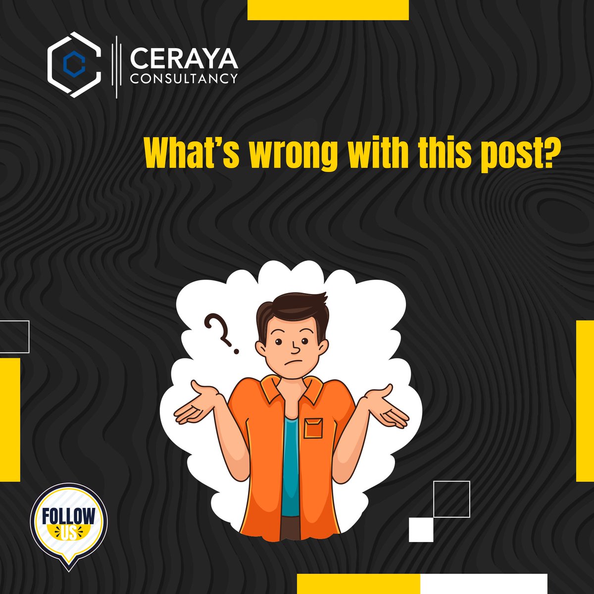 consult_ceraya's tweet image. Can you figure out what's wrong with the picture? Share your thoughts below
#game #finddifference #whatswrong #graphicdesign #graphicdesigntutorials