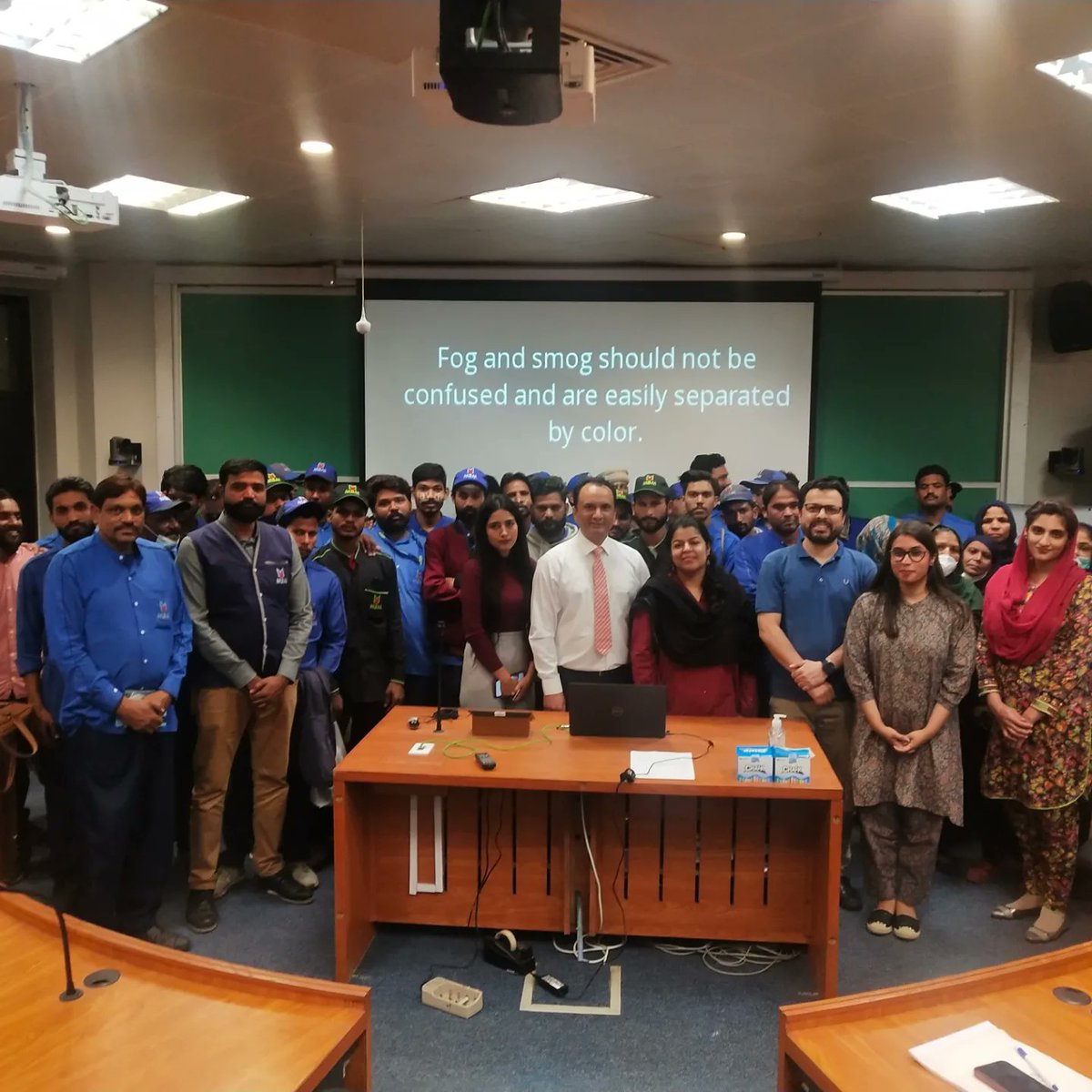CBS_LUMS's tweet photo. CBS collaborated with Campus Health-LUMS to organize a session on Smog for the janitorial staff of LUMS

The session was led by Dr. G. Sarwar Chaudhry who is a pulmonologist by profession &amp; is currently practicing at IMC Hospital

He spoke about the impact &amp; precautions for smog https://t.co/9p7pNyPqKa