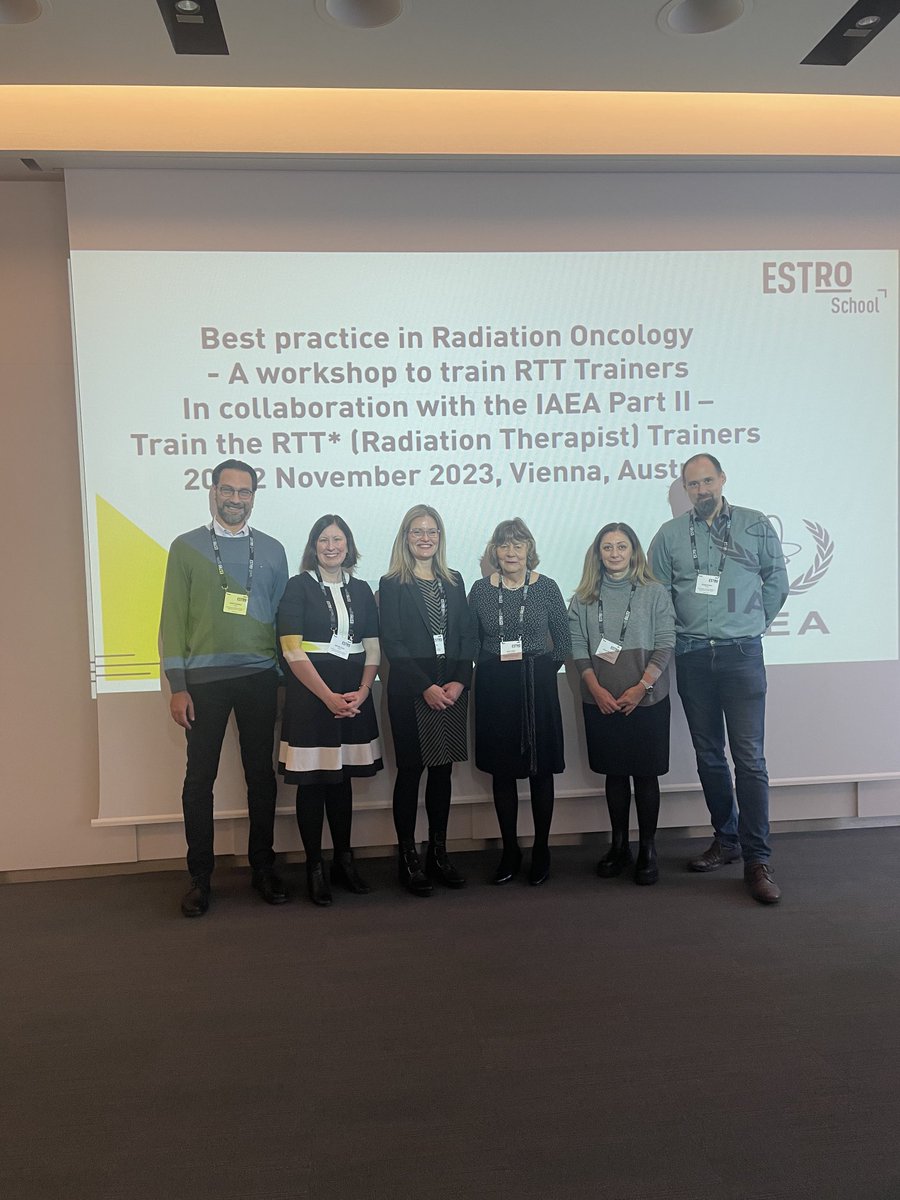 Faculty are ready to go on day 1 of the ⁦@ESTRO_RT⁩ ⁦@IAEANA⁩ train the train programme here in Vienna ⁦@tcddublin⁩ ⁦@TCDRadTher⁩ ⁦@TrinityMed1⁩