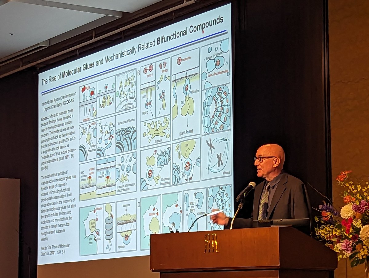 Marc Kielmann (@henloeditorfren) on Twitter photo Many congratulations to Stuart L. Schreiber <a href="/SchreiberStuart/">Stuart Schreiber</a> <a href="/HarvardCCB/">Harvard Chemistry</a> for receiving the #IKCOC Prize for his outstanding work in the area of #ChemicalBiology.
Looking forward to the prize lecture on the rise of #MolecularGlues and bifuctional compounds. <a href="/15Ikcoc/">IKCOC-15→16</a> Many congratulations to Stuart L. Schreiber <a href="/SchreiberStuart/">Stuart Schreiber</a> <a href="/HarvardCCB/">Harvard Chemistry</a> for receiving the #IKCOC Prize for his outstanding work in the area of #ChemicalBiology.
Looking forward to the prize lecture on the rise of #MolecularGlues and bifuctional compounds. <a href="/15Ikcoc/">IKCOC-15→16</a>