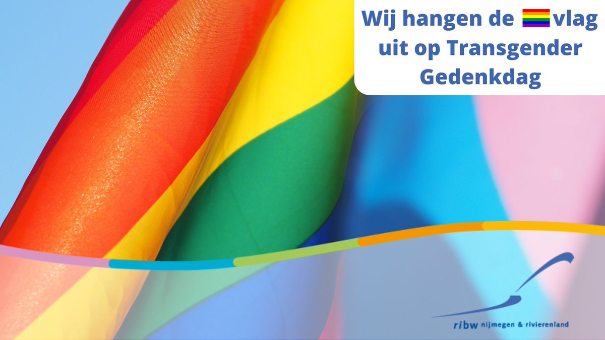 Vandaag is het de Internationale Transgender Gedenkdag. 🏳️‍🌈✨

RIBW Nijmegen &amp; Rivierenland doet hieraan mee door haar LHBTIQ+ vlag uit te hangen op de locatie in Kerkenbos. 

Benieuwd wat we nog meer doen? Kijk op: 👉bit.ly/3DvI0Vg

#ribw