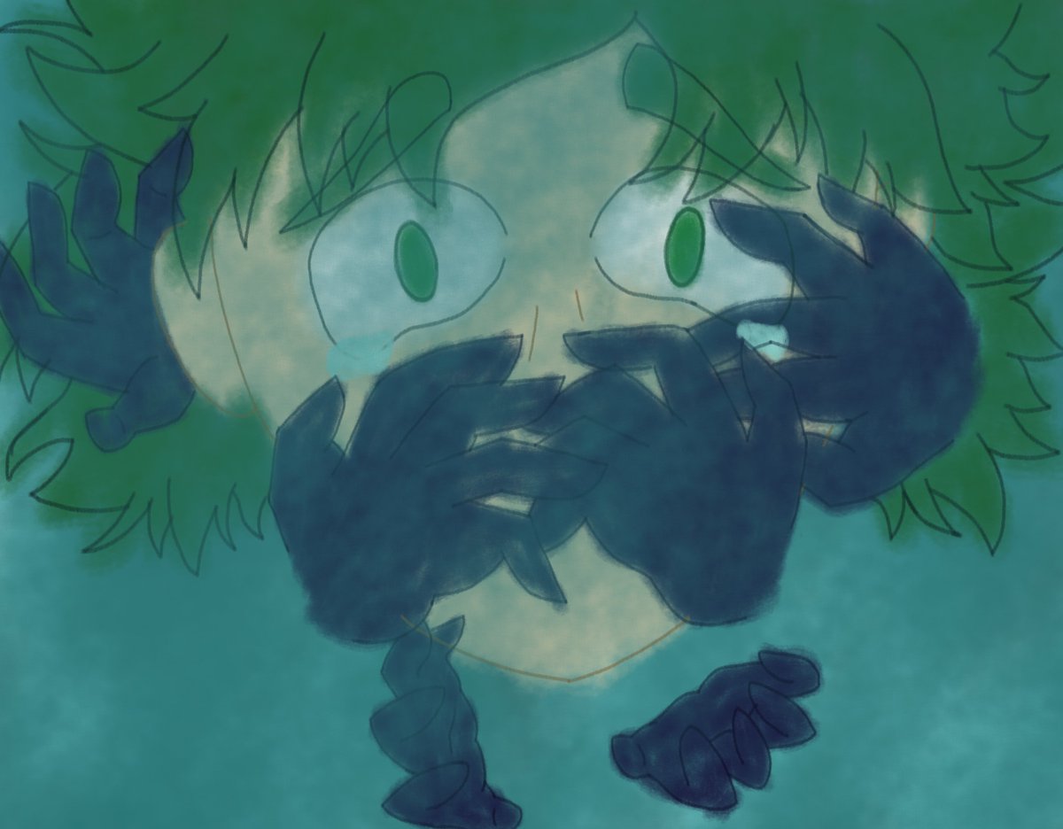 My piece for <a href="/MHAHorrorBang/">My Horror Academia Bang</a>. Don't make horror related art very often so this was a nice change of pace.