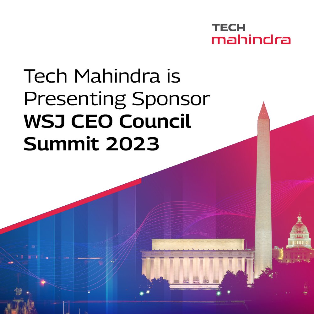 Tech Mahindra is proud to be Presenting Sponsor at the @WSJ CEO Council DC Summit 2023. Let’s explore the world of #GenAI and where this road leads us ahead.

Know more: techmahindra.com/en-in/events/w…

#WSJCEOCouncil #NXTNOW