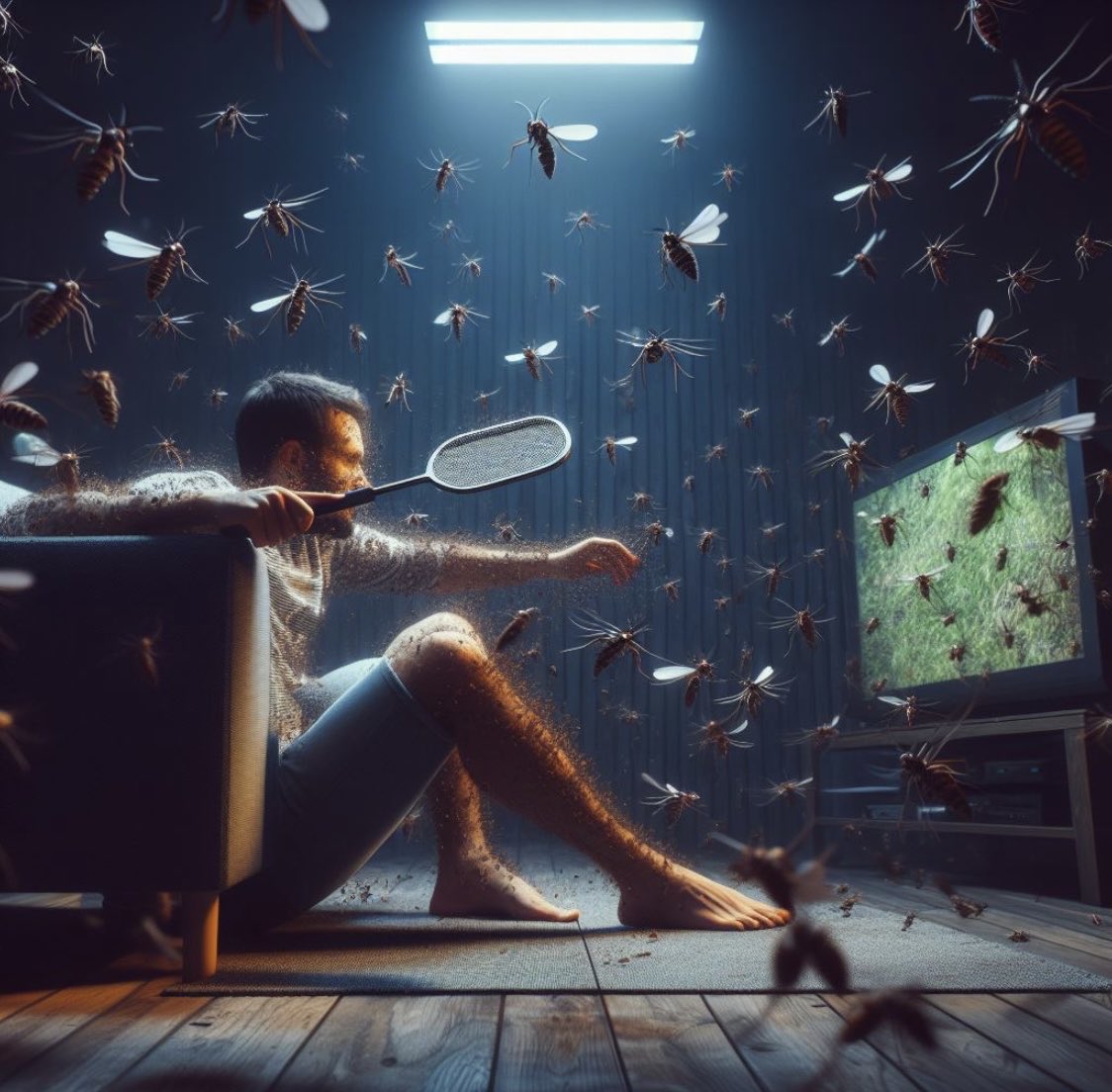 Ainskyai's tweet photo. My brain after seeing one mosquito vs. one mosquito’s brain after seeing me. 🦟😰
#AIartistcommunity #StarryAI #aiart #ainksyai #DALLE3 #MageSpace #AIartistcommunity #aiartist #AI #Mosquitos #HateBugs #Deet4Life #orkin https://t.co/O7ln0sif1l
