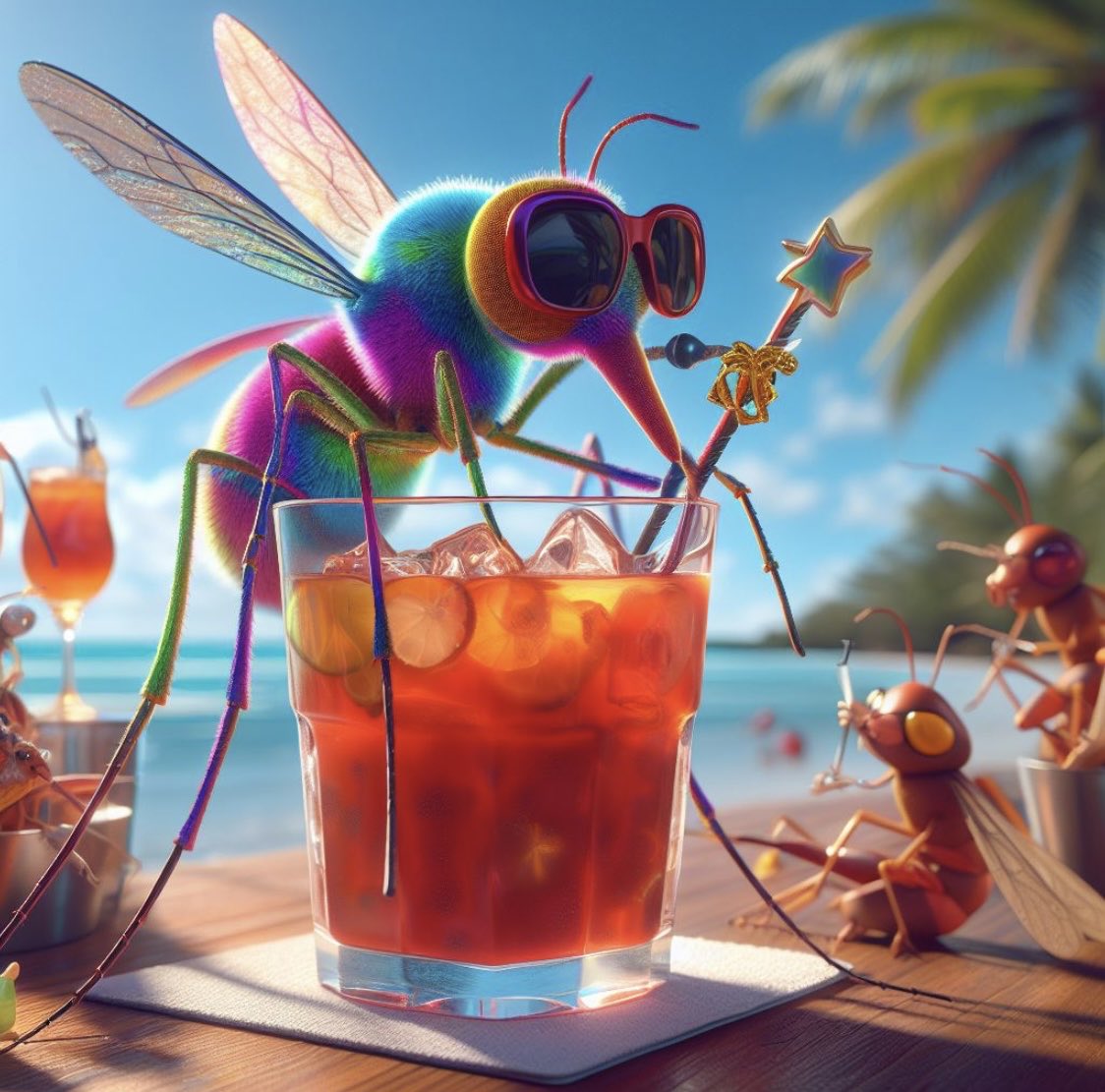 Ainskyai's tweet photo. My brain after seeing one mosquito vs. one mosquito’s brain after seeing me. 🦟😰
#AIartistcommunity #StarryAI #aiart #ainksyai #DALLE3 #MageSpace #AIartistcommunity #aiartist #AI #Mosquitos #HateBugs #Deet4Life #orkin https://t.co/O7ln0sif1l