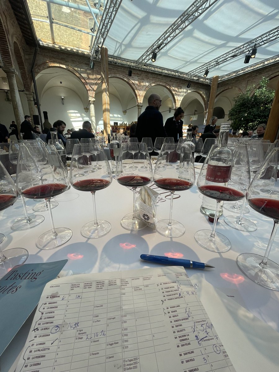 Benvenuto Brunello 2019 new release held in the magnificent cloisters in the centre of Montalcino in Tuscany
