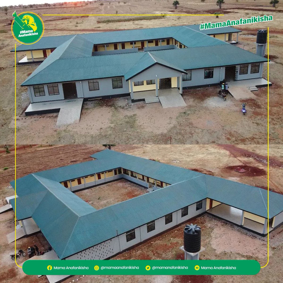 Mwonekano wa Zahanati ya Kinambeu mara baada ya ujenzi uliogharimu Sh. milioni 411.9 kukamilika na kuanza kutoa huduma.

Zahanati hiyo iliyochukua takribani miaka 12 kukamilika inasaidia wananchi kupata huduma bora za afya karibu na makazi.

#MamaAnafanikisha