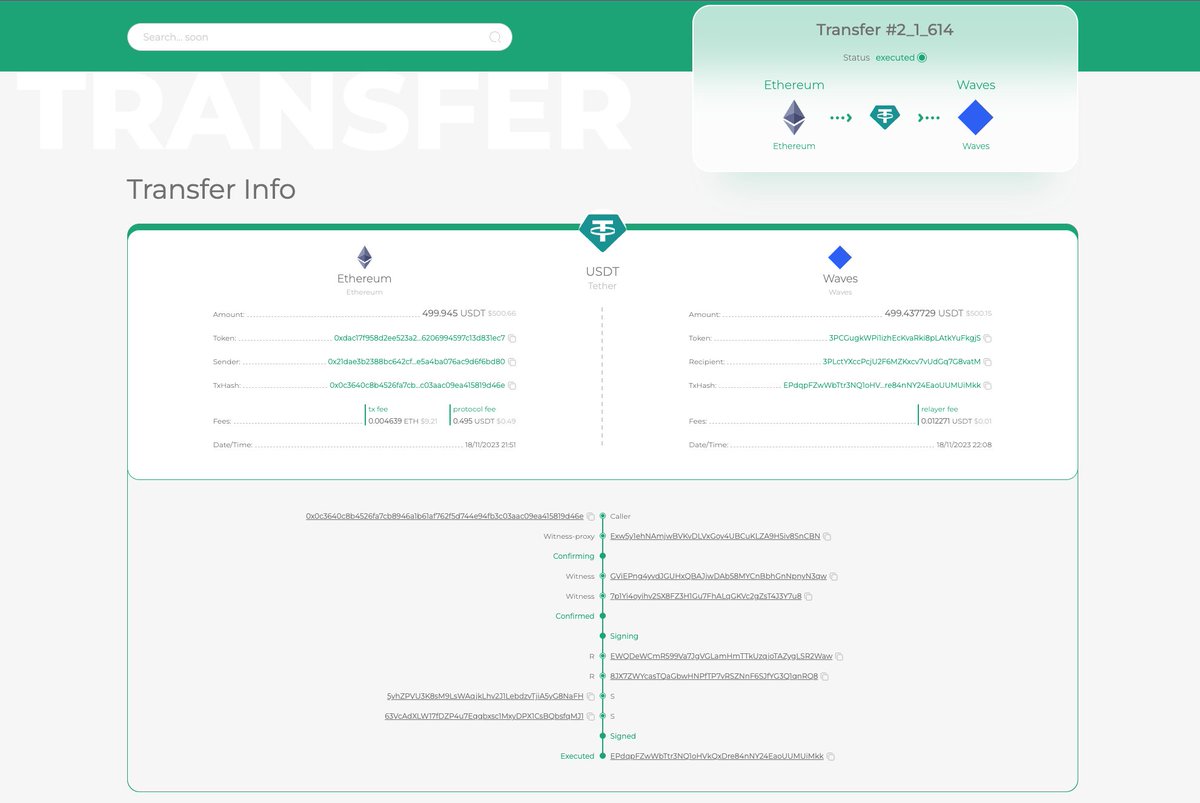 cryptopepeteam's tweet photo. We're thrilled to announce a major upgrade to https://t.co/tj8XZab7vc , bringing you a new level of transparency and detailed insights into transfers. Now, you can explore comprehensive information about each transfer with ease!

Happy Exploring! 🚀 https://t.co/U6bI2UvKWL