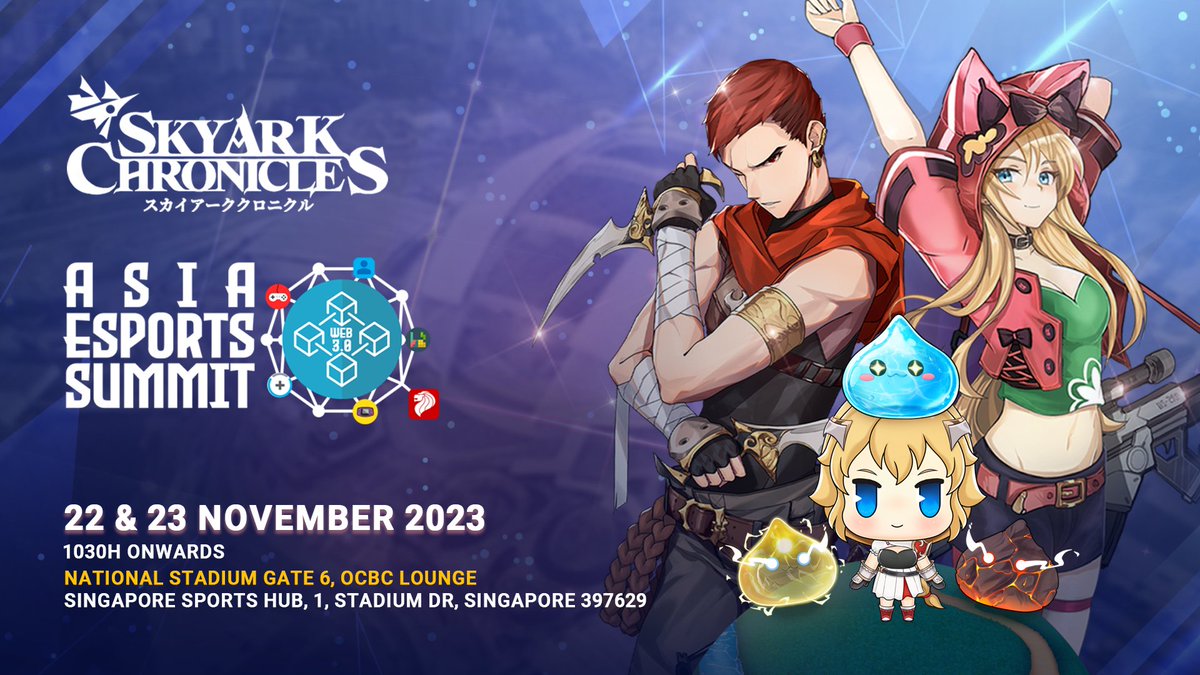Asia Esports Summit 2023 is the place to be, and guess what? We, SkyArk Chronicles, are making waves with an exclusive booth! 🌐 Join the revolution, meet industry experts, and level up your esports journey. Ready, set, game on! 🚀