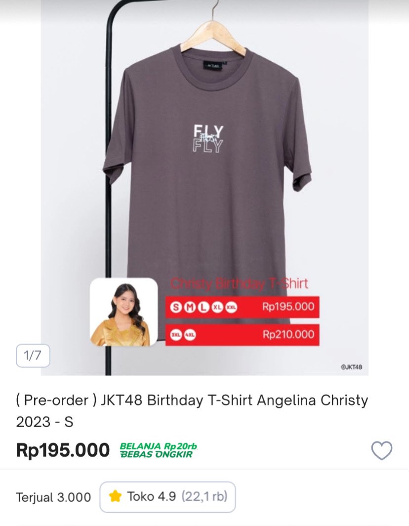 3.000 people have chosen to fly together with <a href="/A_ChristyJKT48/">Angelina Christy</a>! let's penetrate the earth! 🔥

#Christy2023BdayTshirt🪽