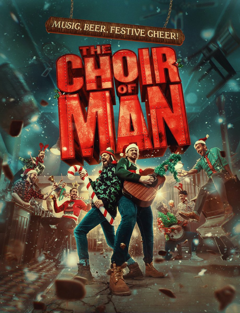 Music. Beer. Festive cheer! 🎄✨ You’re ALL invited to Christmas with The Choir of Man 😁🍻 #choirofman #westend #christmas