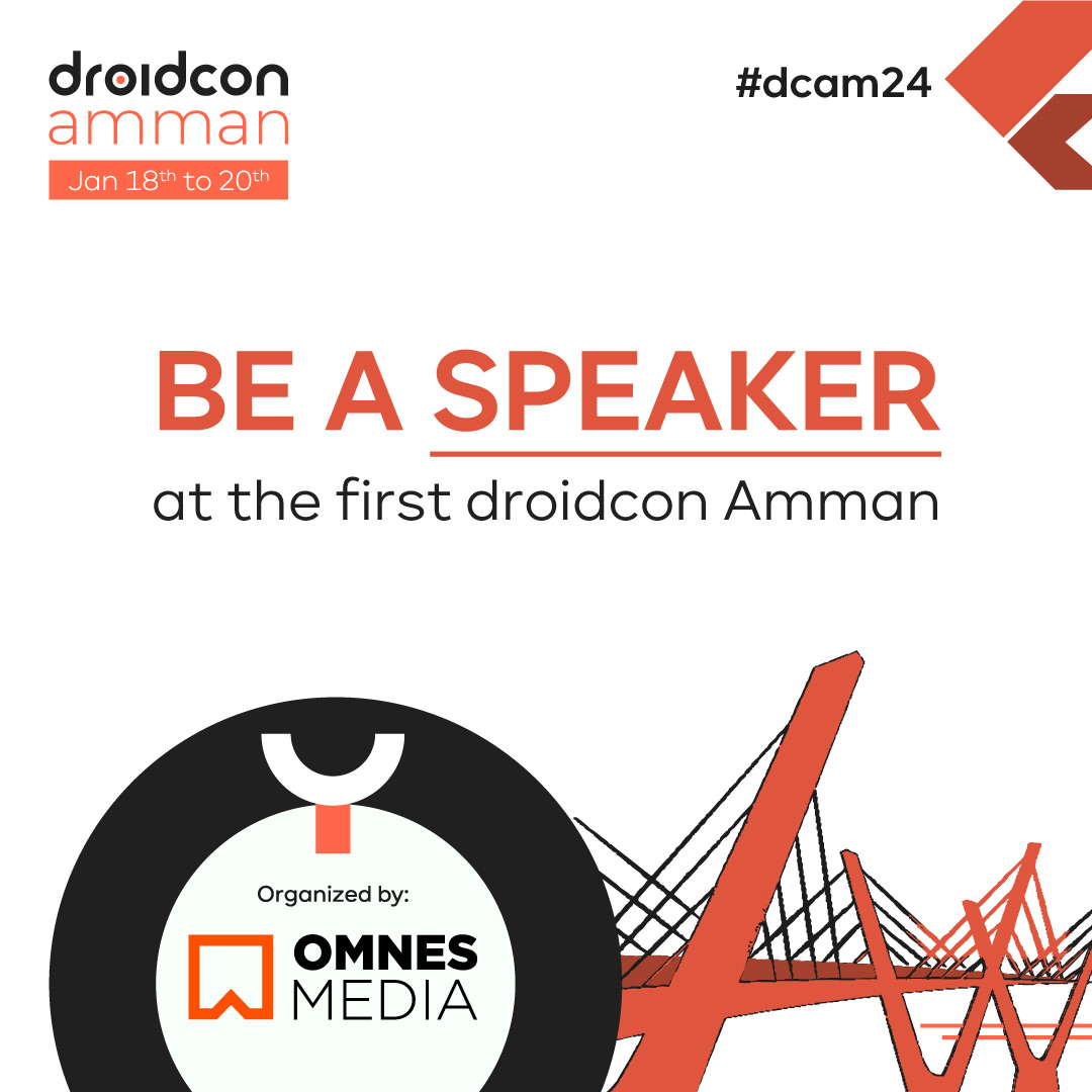 Calling Android experts, enthusiasts, and developers, submit to be a speaker today, at the first-ever droidcon conference in Amman, through the link: sessionize.com/droidcon-amman
#droidcon #droidconamman #android #developers